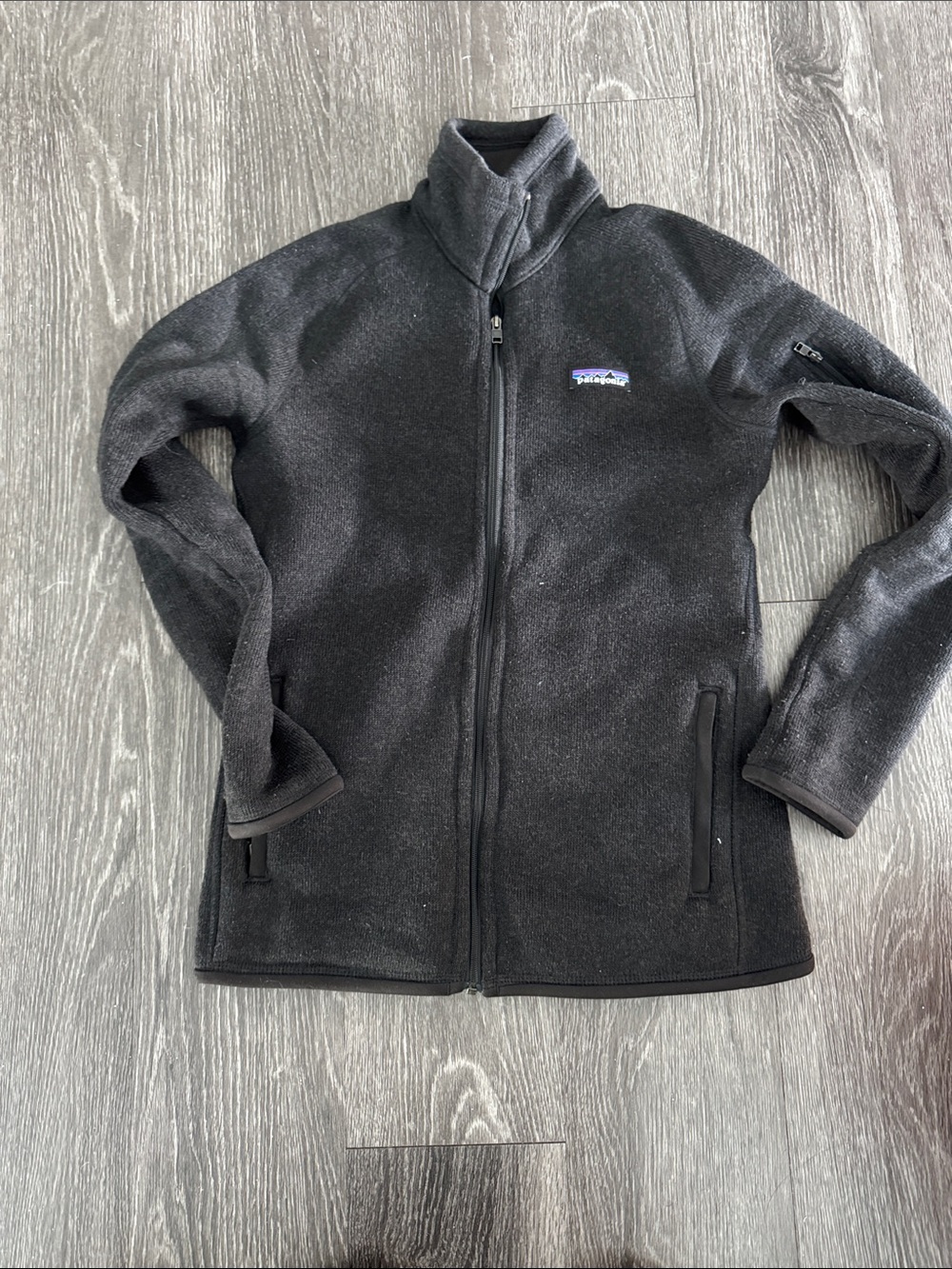 Patagonia black fleece full zip